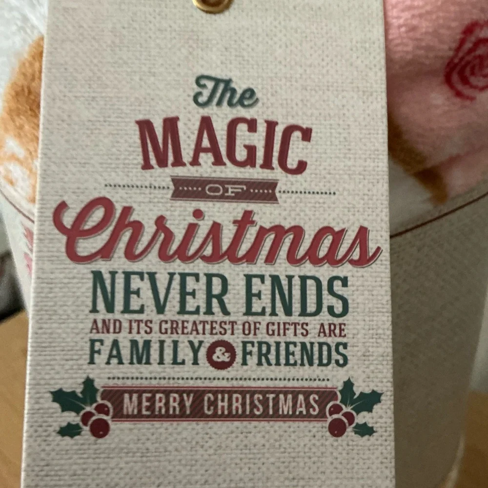The Magic of Christmas Pink Gingerbread Houses Throw